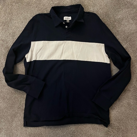 Goodfellow longe sleeve polo - Picture 1 of 2